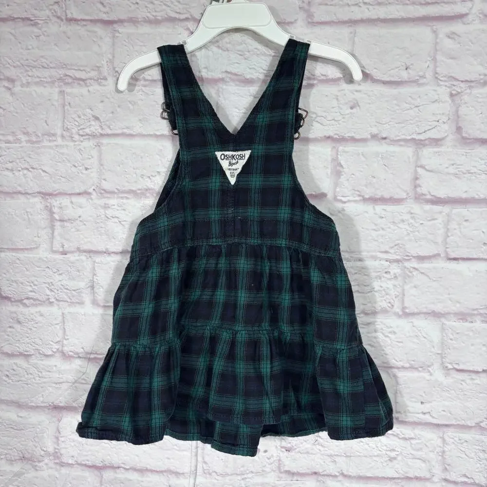 OshKosh B'gosh Plaid Jumper Dress 24 Months